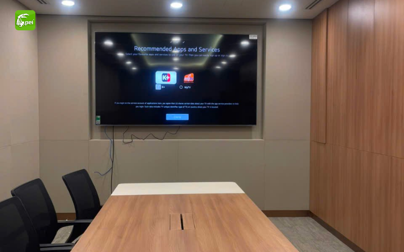 Dự án lắp đặt Smart Tivi LG QNED evo AI 4K 100 inch tại Bệnh viện Hoàn Mỹ