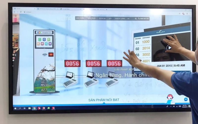 Ảnh: Cách sử dụng màn hình tương tác 