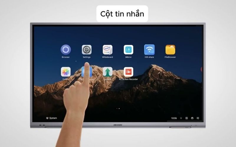 Ảnh: Công nghệ nổi bật của màn hình tương tác Hikvision