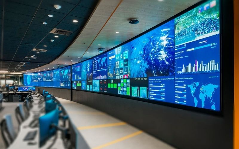 Ảnh: Khái niệm màn hình ghép 55 inch