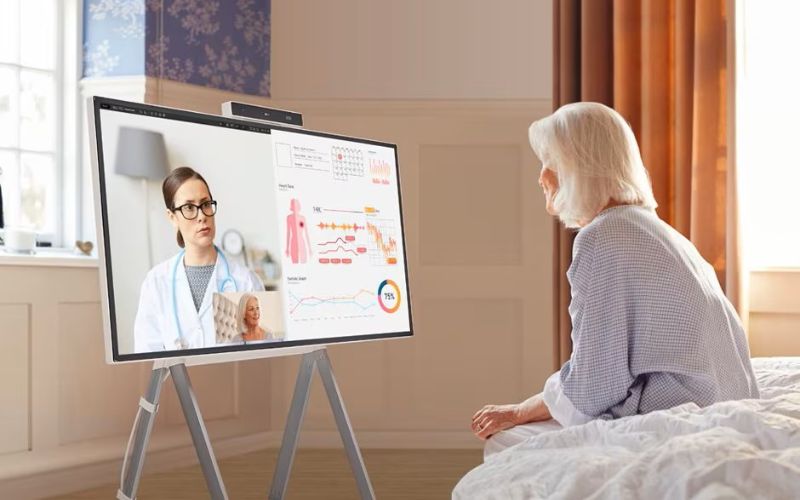 Màn hình tương tác thông minh trong bệnh viện