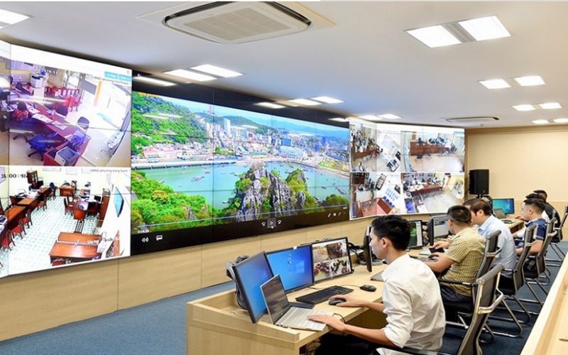 Màn hình ghép được ứng dụng trong ngành bảo mật
